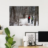 Poster Raquettes hivernales (Bureau à domicile)