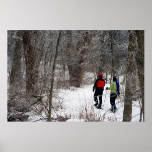 Poster Raquettes hivernales