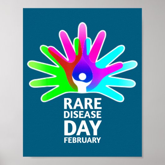 Poster Rare Disease Awareness Shirt - Rare Diseases Day 2 (Devant)