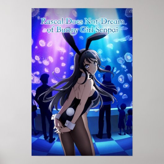 Poster Rascal ne rêve pas de lapin fille Senpai mignon (Devant)
