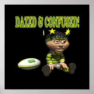 Poster Rasé Et Confondu