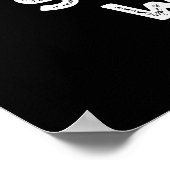 Poster Raser Les Baleines Drôle Animal Pun Dark BG (Coin)