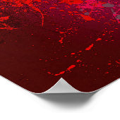 Poster Raspberry Flurry: Abstract spatter art (Coin)