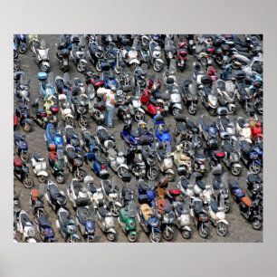 Poster Rassemblement de scooter