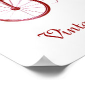 Poster Rassemblement de voitures anciennes, brun blanc (Coin)