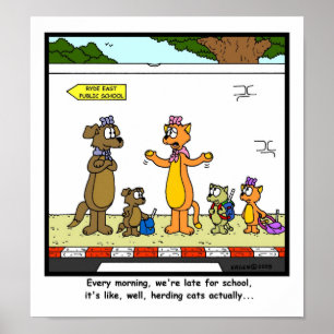 Poster Rassemblement des chats