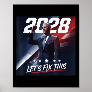 Poster Rassemblement politique patriotique Vintage Obama