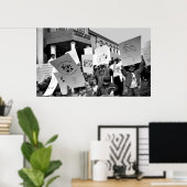 Poster Rassemblement pour les sans-abri (Bureau à domicile)