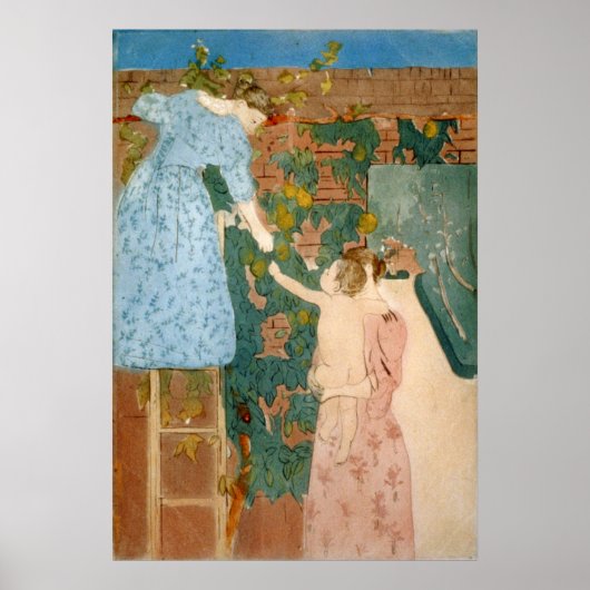 Poster Rassembler des fruits - Mary Cassatt - 1895 (Devant)