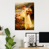 Poster Rassembler les fleurs (Bureau à domicile)