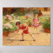 Poster Rassembler les fleurs | Victor Gabriel Gilbert (Devant)