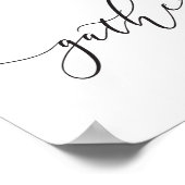 Poster Rassembler Wall Art Nom de famille personnalisable (Coin)