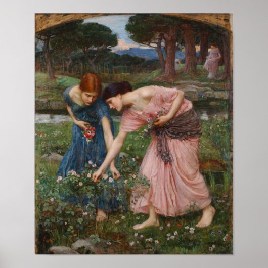 Poster Rassembler Ye Rosebuds Pendant Yymai - Waterhouse (Devant)