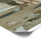 Poster Rassembleurs d'huîtres à Cancale, John Singer Sarg (Coin)