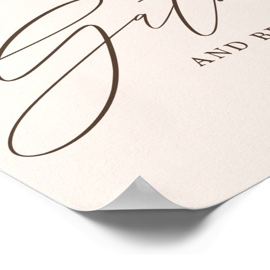 Poster Rassemblez et soyez reconnaissant Script (Coin)