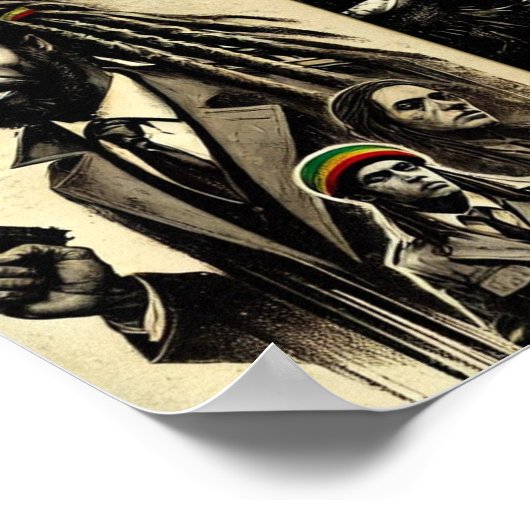 POSTER RASTA BATTUE DREADLOCK CHRONICLES NUMÉRO 6 (Coin)