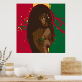 Poster Rasta Girl (Cuisine)