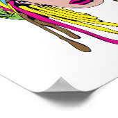 Poster rasta hippie babe (Coin)