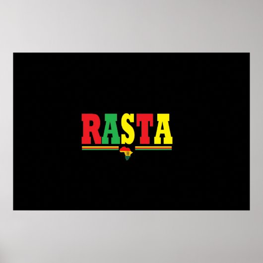 POSTER RASTA REGGAE (Devant)
