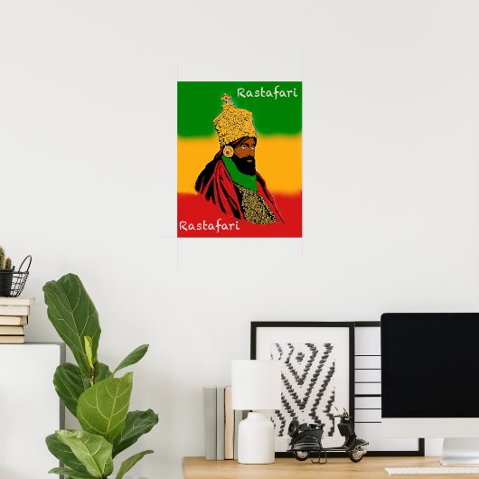 Poster Rastafari (Bureau à domicile)