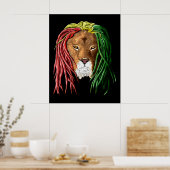 Poster Rastafari Lion (Cuisine)