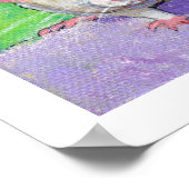 Poster Rat art mignon animal amusant peinture amicale rat (Coin)