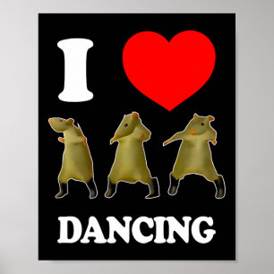 Poster Rat Dance Mème 2025 Funny Trendy #ratdance 2