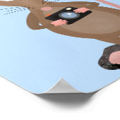 Poster Rat drôle avec dessin animé de la caméra (Coin)