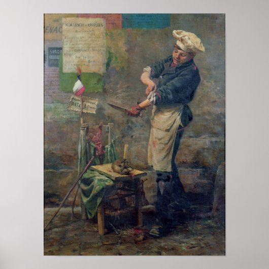 Poster Rat Seller pendant le siège de Paris, 1870 (Devant)
