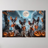 Poster Rat Terrier Halloween Éffrayant (Devant)
