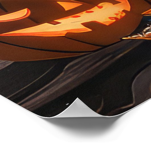 Poster Rat Terrier Halloween Éffrayant (Coin)