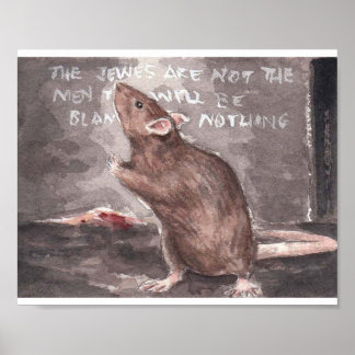 Poster Rat Whitechapel au mur