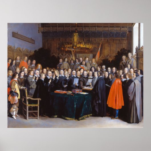 Poster Ratification du traité de Münster 1648 (Devant)