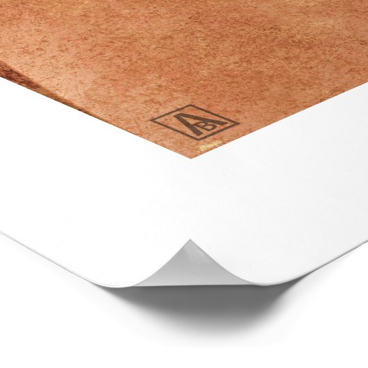 Poster Ratio d'or, spirale de Fibonacci (Coin)