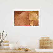 Poster Ratio d'or, spirale de Fibonacci (Cuisine)