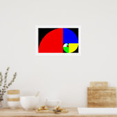 Poster Ratio d'or, spirale de Fibonacci (Cuisine)