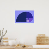 Poster Ratio d'or, spirale de Fibonacci (Cuisine)