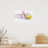 Poster Raton laveur de girafe de girafe (Cuisine)