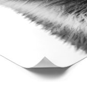 Poster Raton laveur Forêt Moderne Portrait noir blanc (Coin)