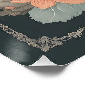 Poster Raton laveur mignon Cottagecore (Coin)