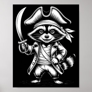 Poster Raton laveur taux drôle