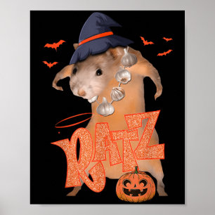 Poster Ratz Funny Pink Souris Rat Hommes Femmes Halloween