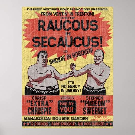 Poster Raucous à Secaucus (Devant)