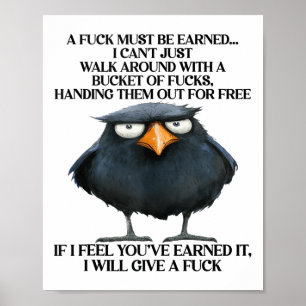 Poster Raven A Car Doit Être Gagné Je Ne Peux Pas Juste M