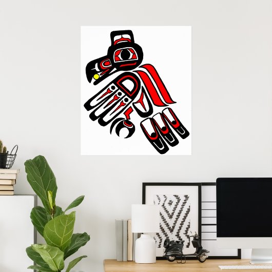 Poster raven haida (Bureau à domicile)