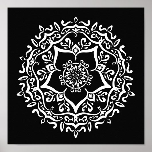 Poster Raven Mandala (Devant)