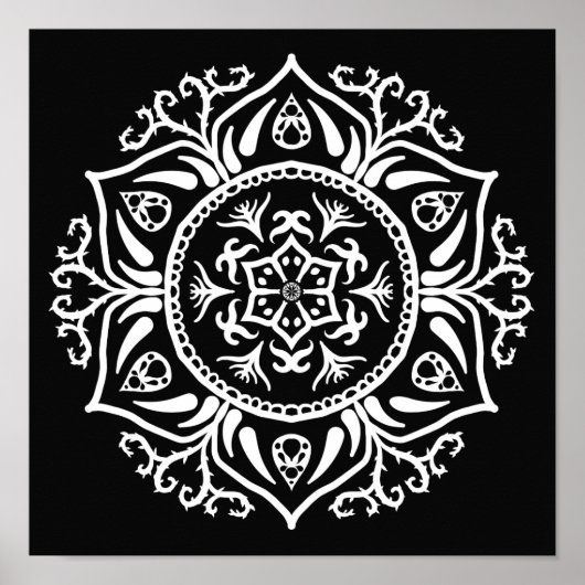 Poster Raven Mandala (Devant)