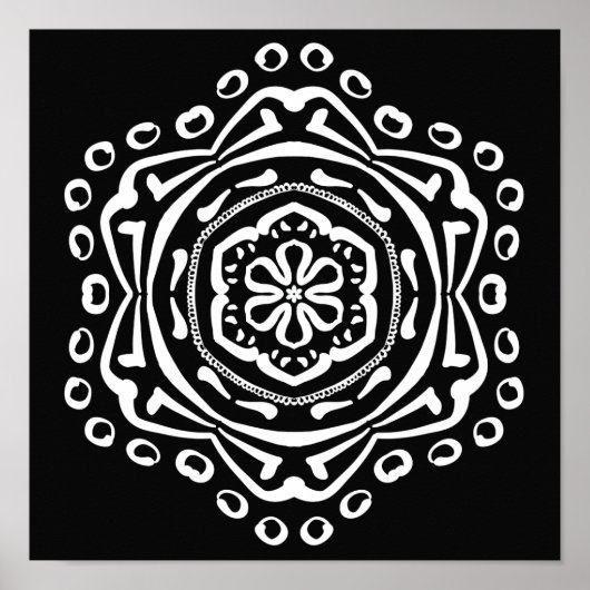 Poster Raven Mandala (Devant)