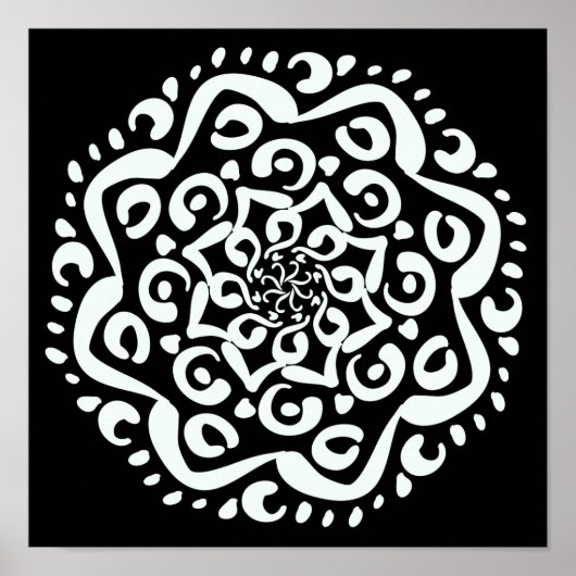 Poster Raven Mandala (Devant)