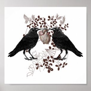 Poster Ravens et Coeur